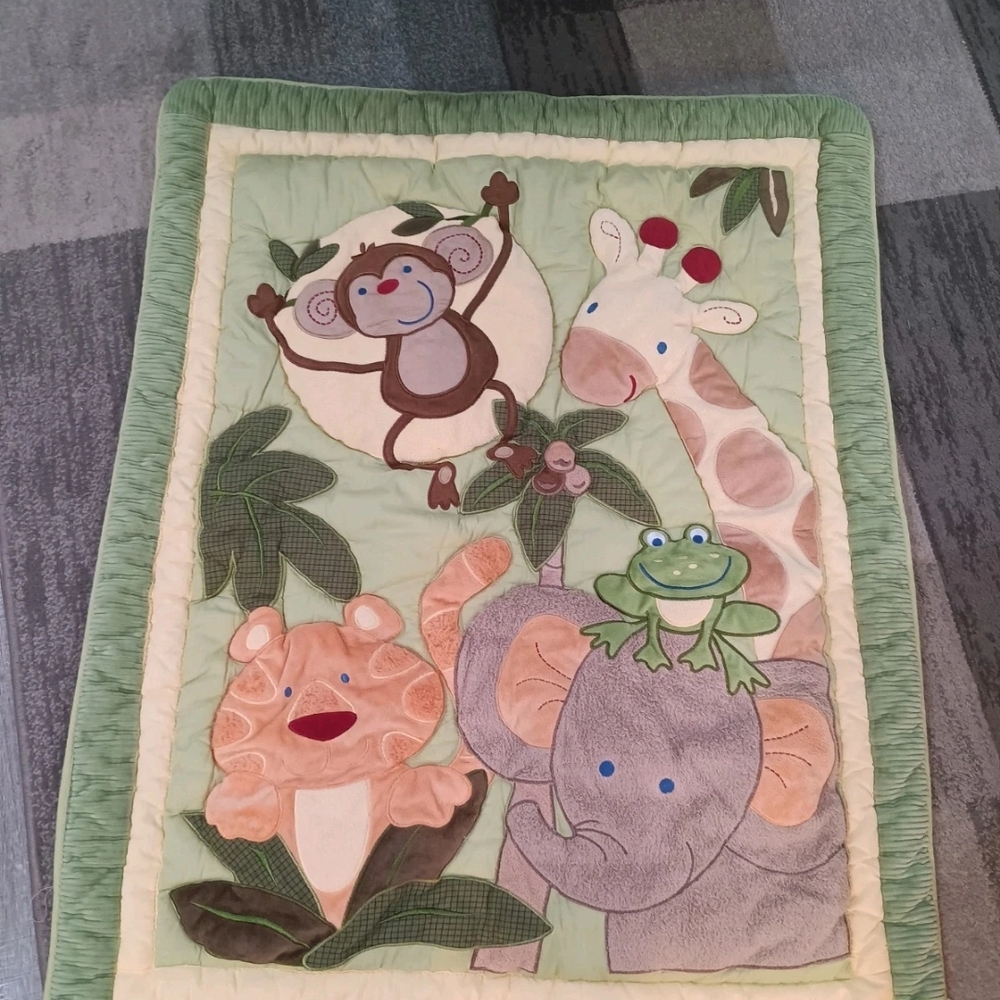 Jungle Animal Baby Quilt